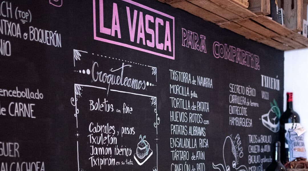 La Vasca weekly menu