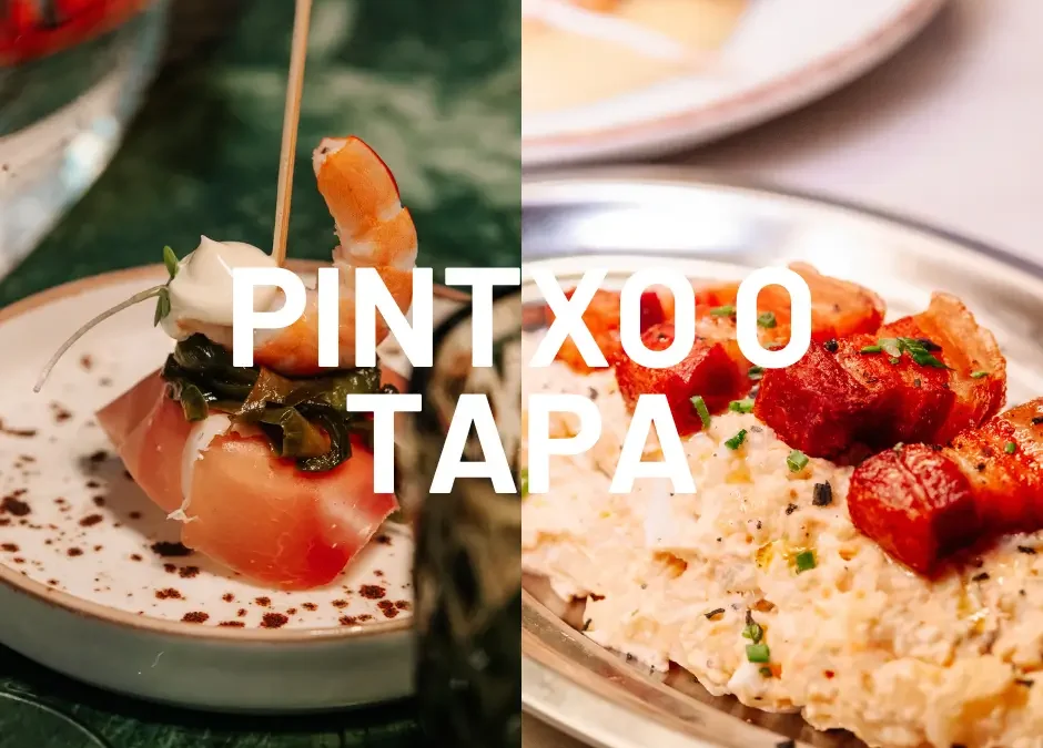 La diferencia entre un pintxo y una tapa